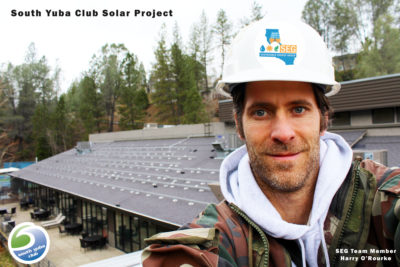 Sustainable Energy Group Team at South Yuba Club Solar
