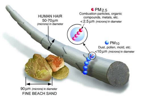 PM 2.5 particle size