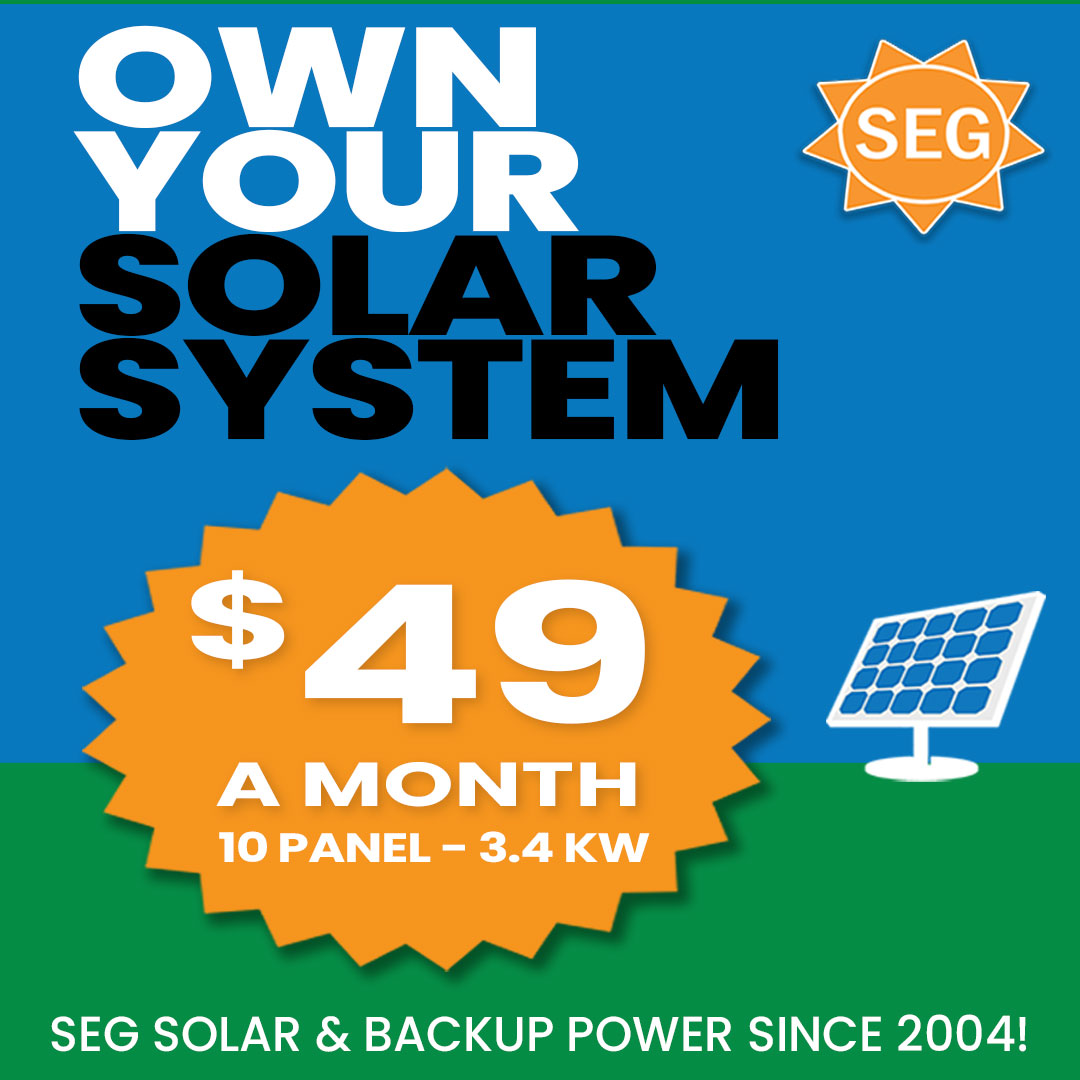 seg solar monthly payment