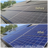 foothills solar cleaning panel cleaning grass valley