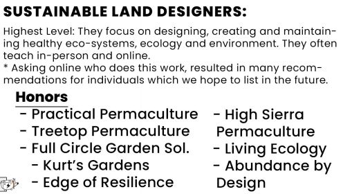 sustainable permaculture designers