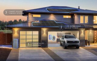 charging a house with an ev electric car truck california