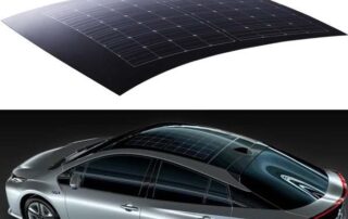 solar panels built into a car california